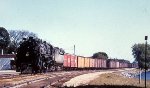 A Great Northern 2-8-2 in Wayzata MN 1957 by the depot.